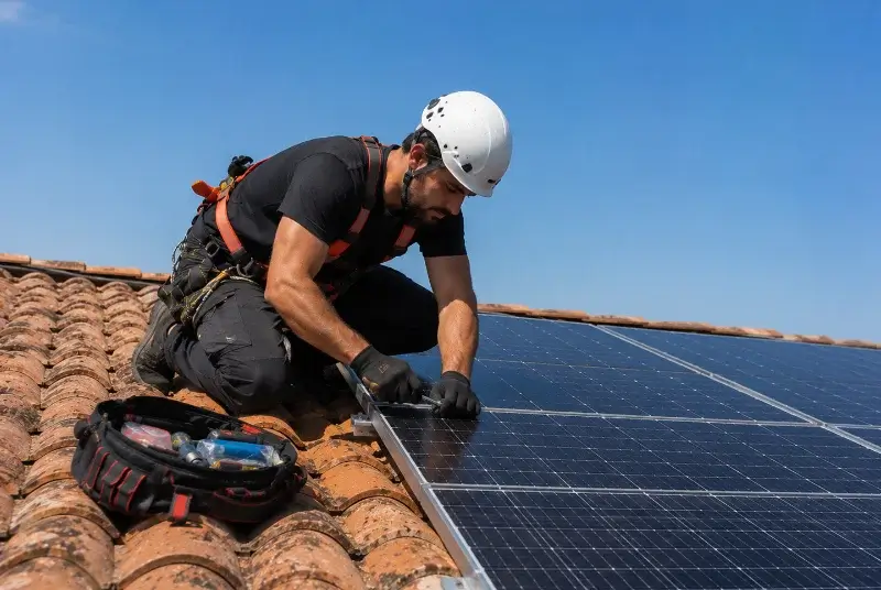 Maintenance et monitoring de panneaux solaires à Saint-Jorioz